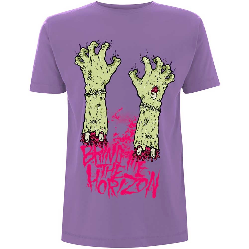 Bring Me The Horizon - Zombie Hands Tshirt Homme - Violet